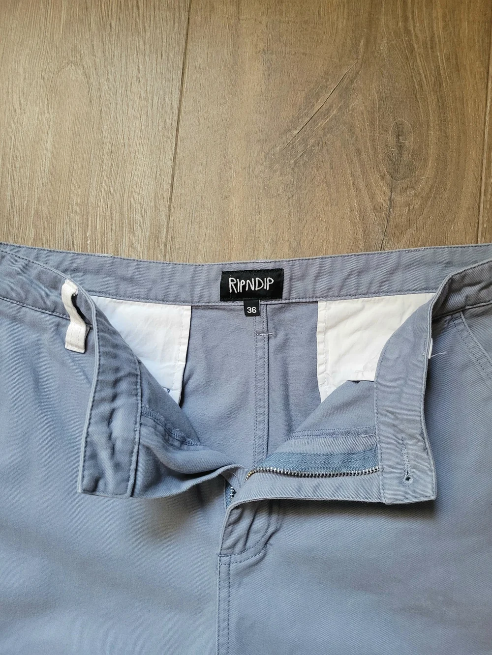 Ripndip Light Blue Logo Cargo Pants 30 X 36